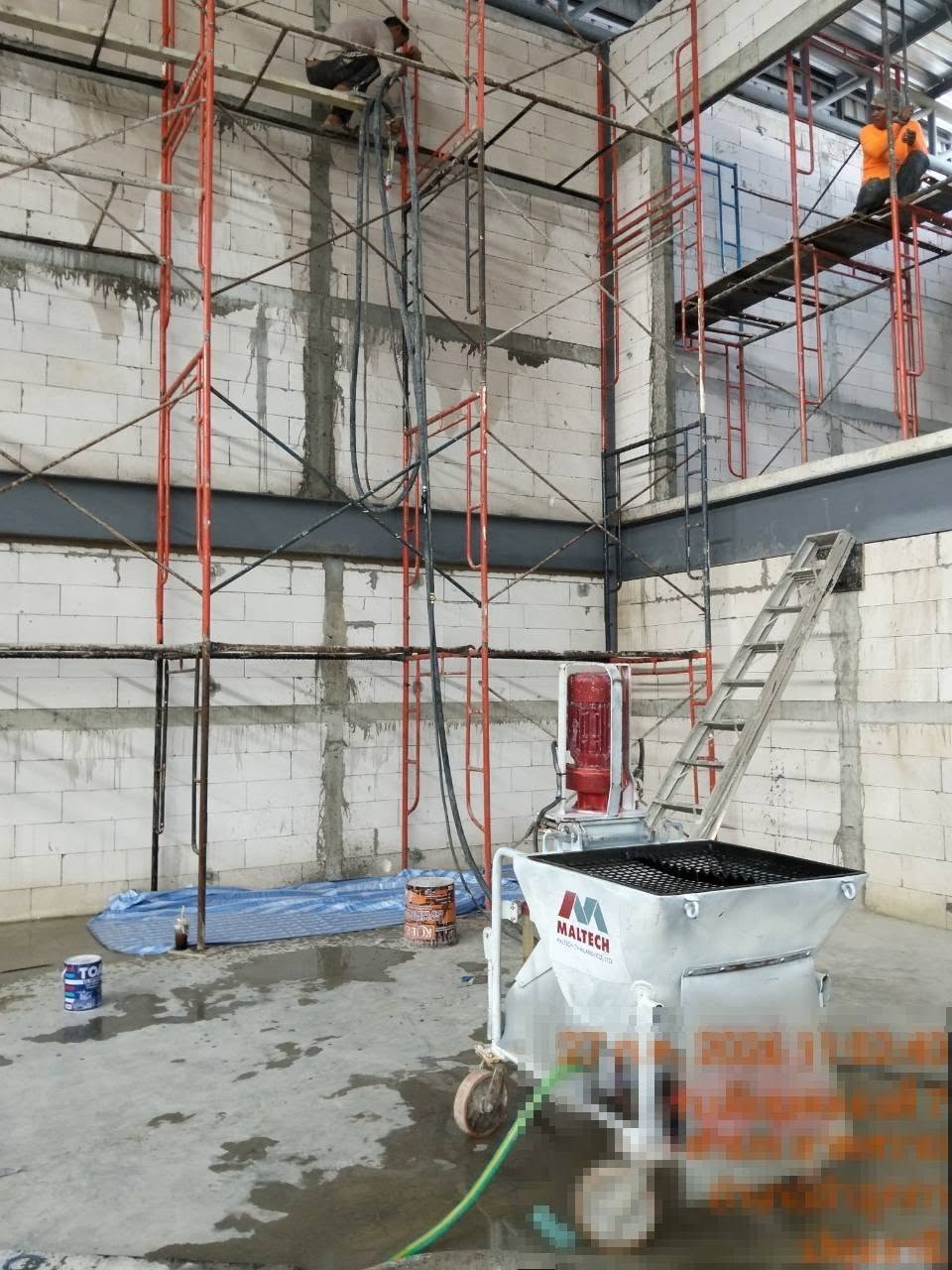 Returning Customer in Nakhon Sawan – Plaster Sprayer Rental